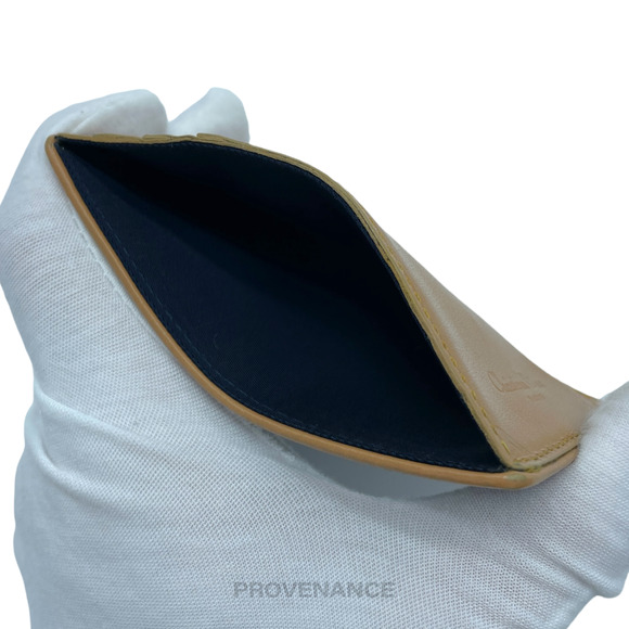 🔴 Dior Denim Card Holder Wallet - Tan - Picture 4 of 7